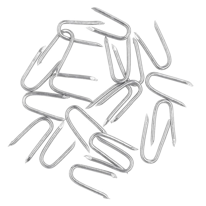 OMOTOOL Wire Fencing Galvanised Staples (260 pcs)，Chicken Wire Fencing Staple Horseshoe Nail Set - Securely Attach Chicken Wire Netting Wire Mesh to Fences or Posts - Image 1